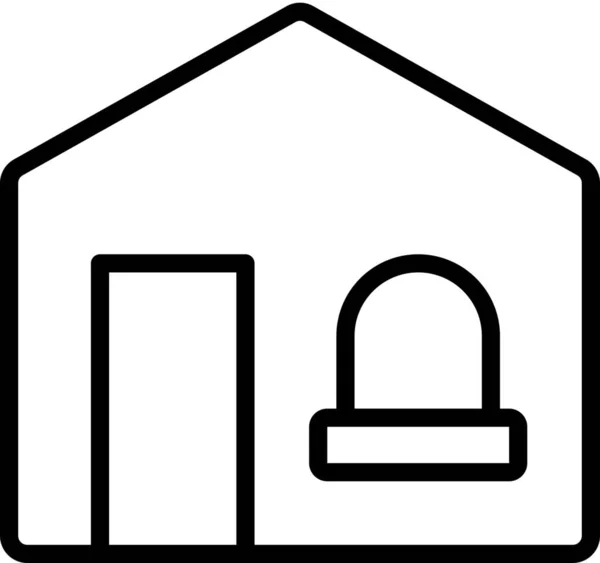 Building Home House Icon — Stock Vector