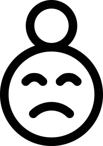 Crying Face Sad Icon Avatars Category — Stock Vector