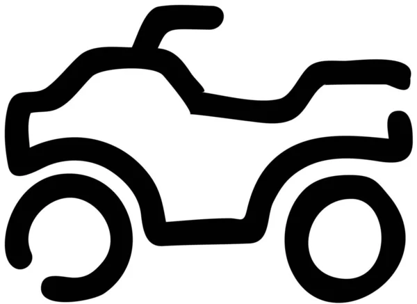 Bike Countryside Offroad Icon Outline Style — Stock Vector