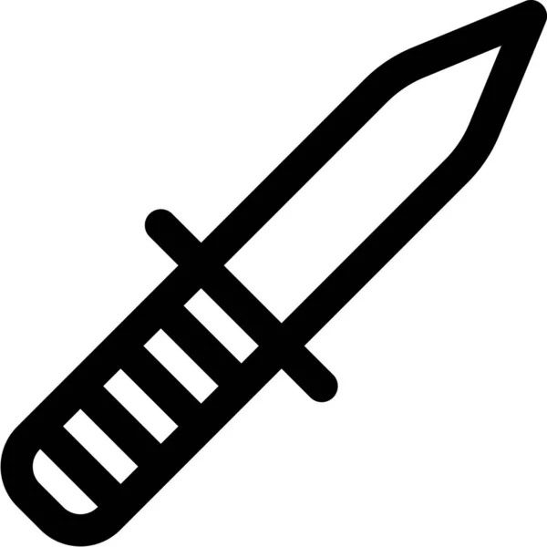 Knivhugg Instrument Kniv Ikon — Stock vektor