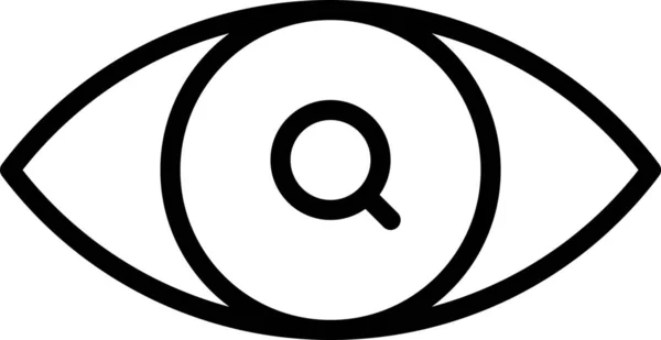 Primer Plano Detalle Icono Del Ojo — Vector de stock