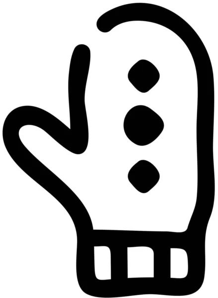 Ikona Rękawiczki Ubraniowej — Wektor stockowy