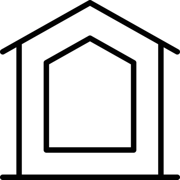 Byggnad Hus Isolering Ikon Familj Hem Kategori — Stock vektor