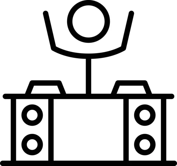 Musik Party Ikone — Stockvektor