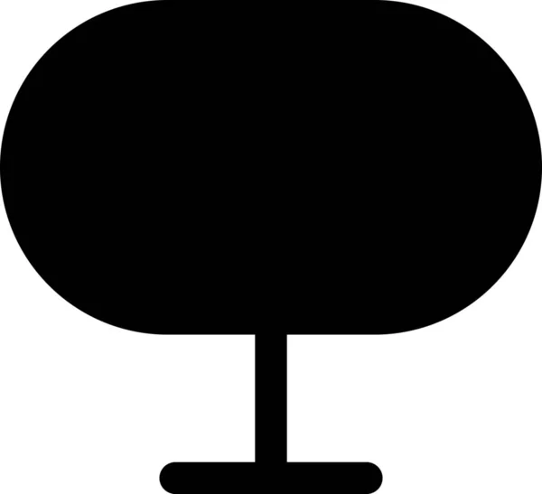 Ikona Stromu Listoví Jednolitém Stylu — Stockový vektor
