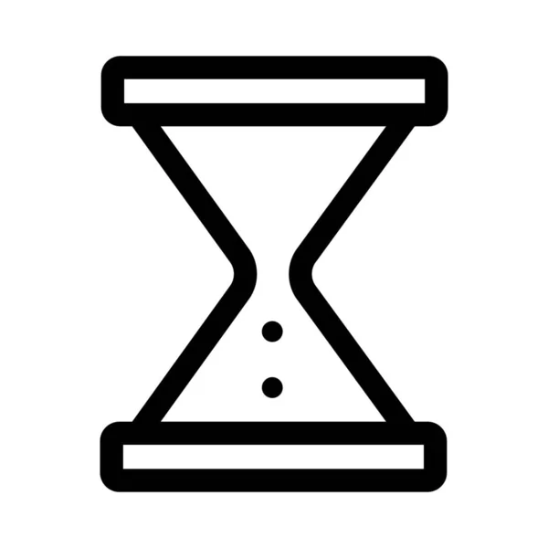 时钟倒计时截止期图标在轮廓样式 — 图库矢量图片