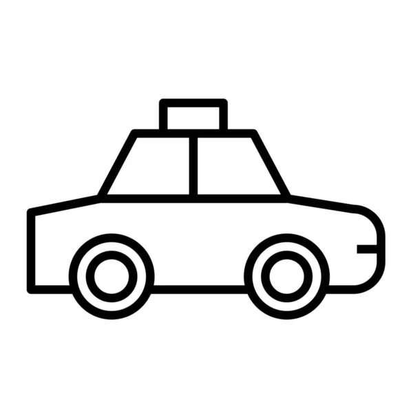 선라인 스타일의 택시용 택시용 아이콘 — 스톡 벡터