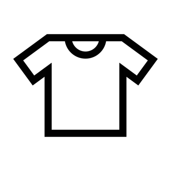 Camiseta Tela Icono Camisetas Estilo Esquema — Vector de stock