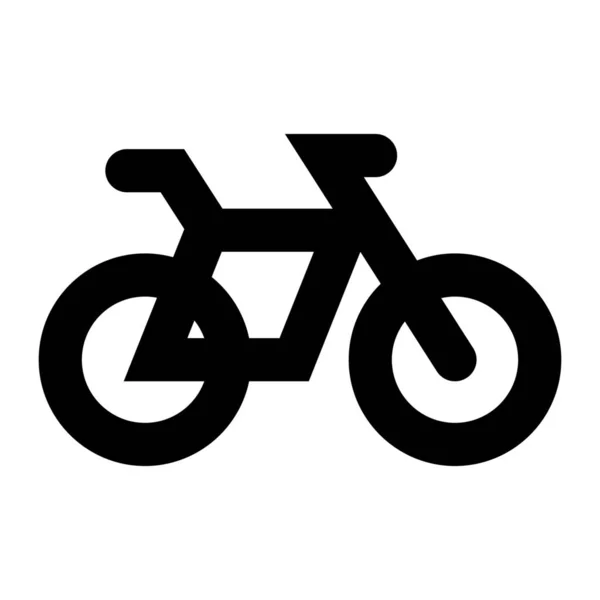 Bicicleta Bicicleta Montaña Icono Bicicleta Estilo Sólido — Archivo Imágenes Vectoriales