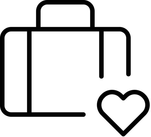 公文包最喜欢的爱情图标 — 图库矢量图片