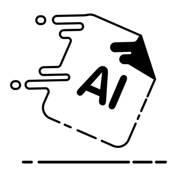 Ikona Przedłużenia Projektu Adobe Stylu Solid — Wektor stockowy