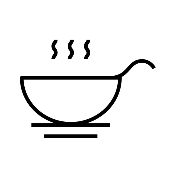 Иконка Блюдами Стиле Абрис — стоковый вектор