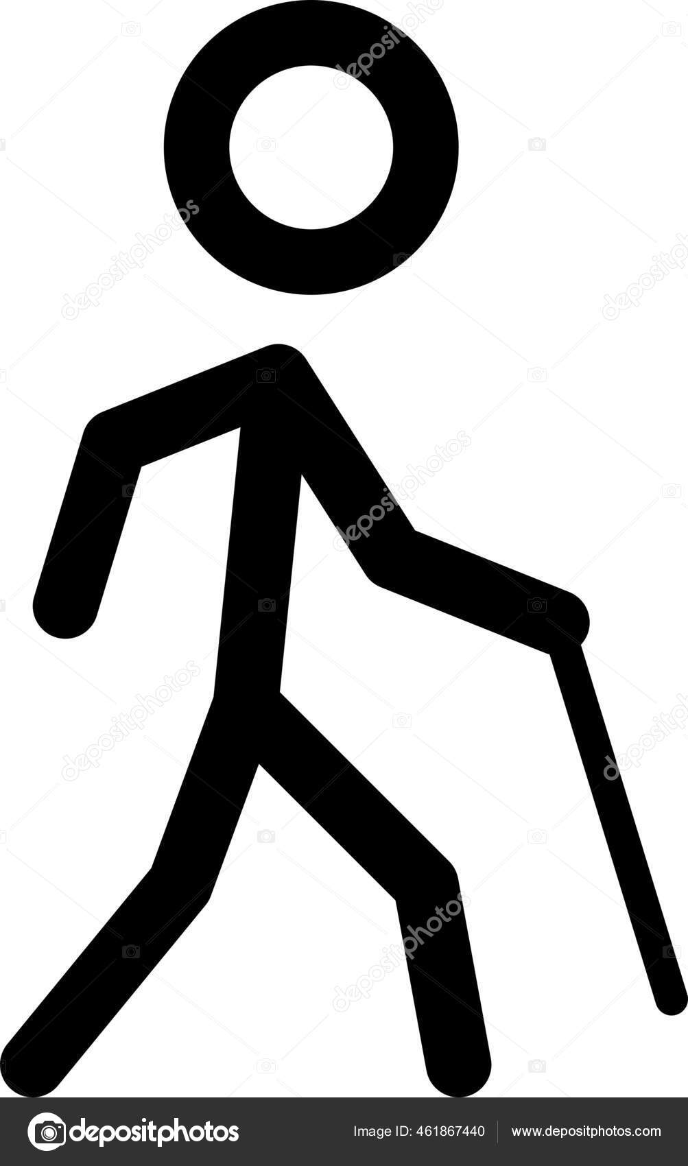 Man, walking, stickman, stick figure icon - Download on Iconfinder