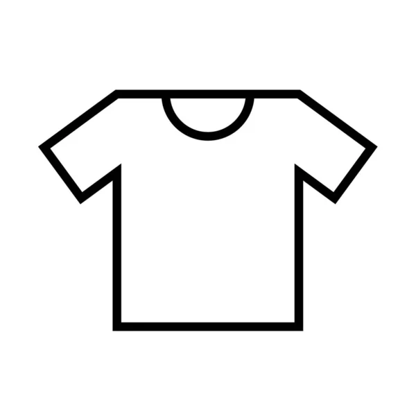 Camiseta Tela Icono Camisetas Estilo Esquema — Vector de stock