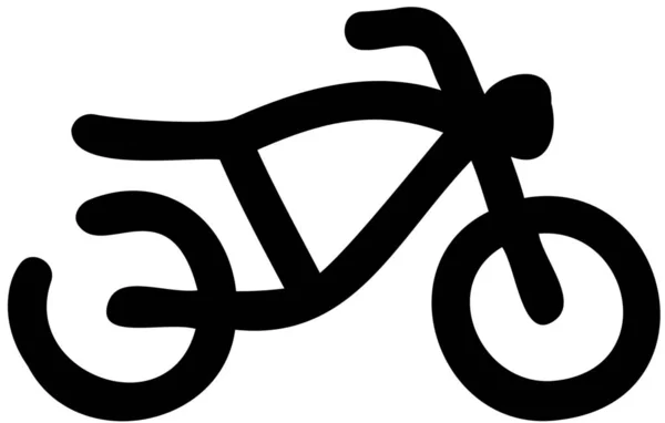 汽车和交通方式类别中的咖啡店摩托车图标 — 图库矢量图片
