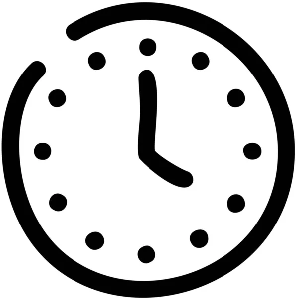 およびフルフィルメントカテゴリの時計時間分のアイコン — ストックベクタ