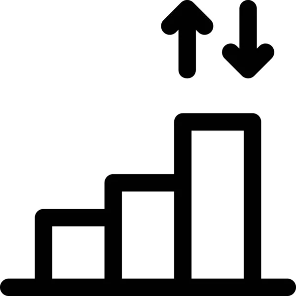 Diagramm Schätzdiagramm Symbol Der Kategorie Zeichen Symbole — Stockvektor