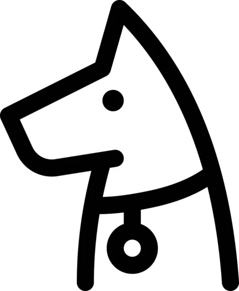 Animal Lindo Perro Icono — Vector de stock