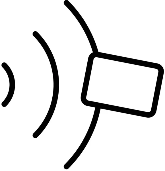 Transaction Par Carte Icône Sans Fil — Image vectorielle