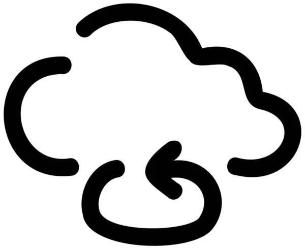 Icône Connexion Cloud Computing Dans Catégorie Infrastructure Informatique — Image vectorielle
