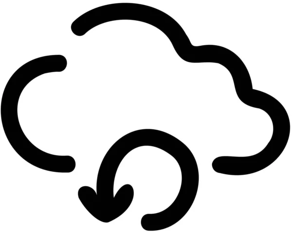 Ikona Połączenia Chmury Obliczeniowej Kategorii Infrastruktury — Wektor stockowy