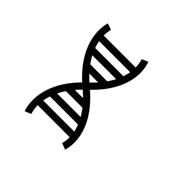 Икона Генетики Днк Твердом Стиле — стоковый вектор
