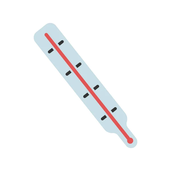 临床温度温度计图标为平板式 — 图库矢量图片