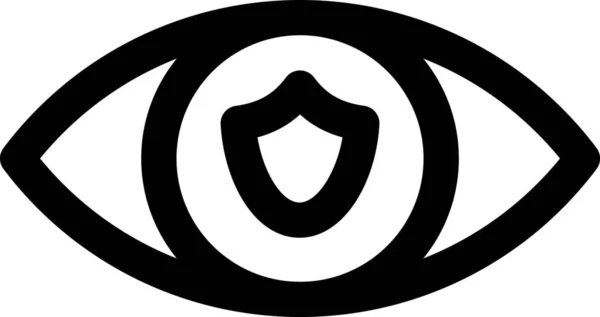 Augenschutz Ikone — Stockvektor