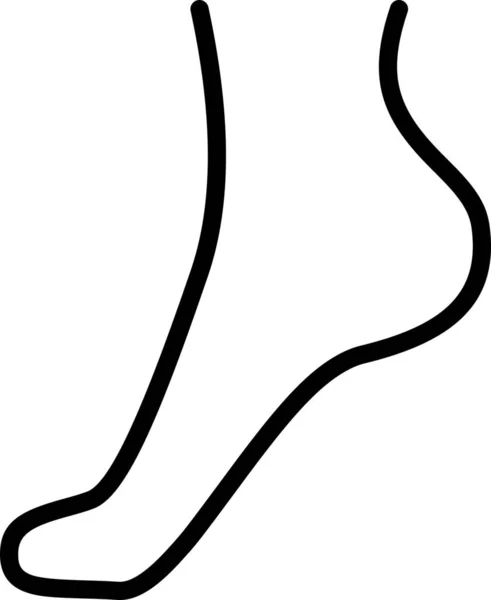医療カテゴリの足首足のアイコン — ストックベクタ