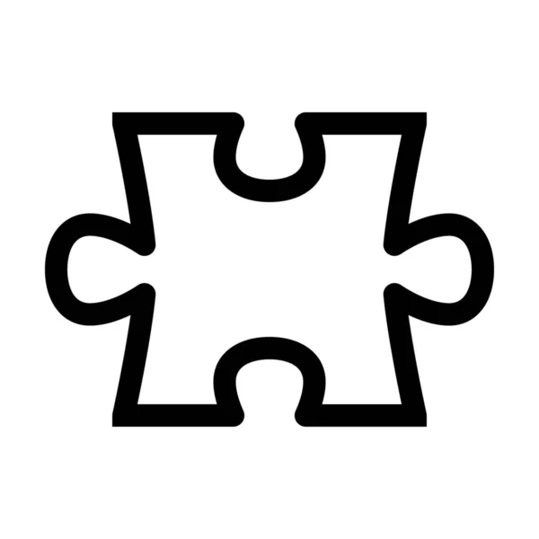 Addon Game Piece Icon Outline Style — 스톡 벡터