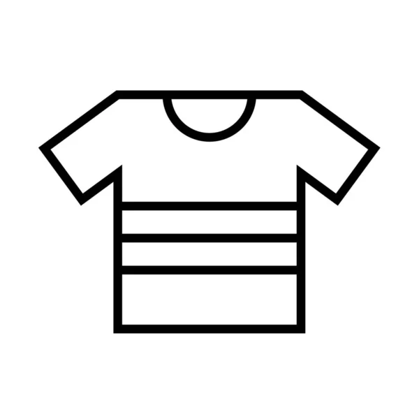 アウトラインスタイルのクロスシャツティーアイコン — ストックベクタ