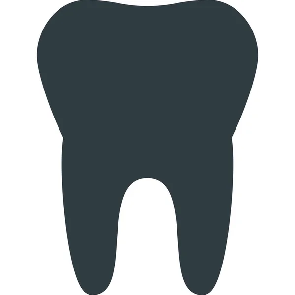 Cuidados Odontológicos Ícone Dentista Estilo Sólido —  Vetores de Stock