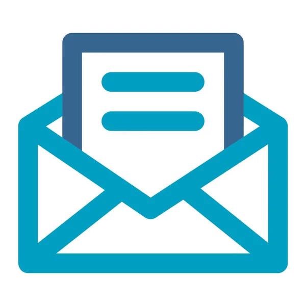Email Letter Message Icon Filled Outline Style Stock Vector by ...