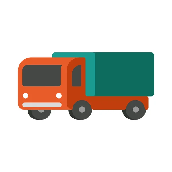 Транспортна Ікона Вантажних Автомобілів Стилі Flat — стоковий вектор