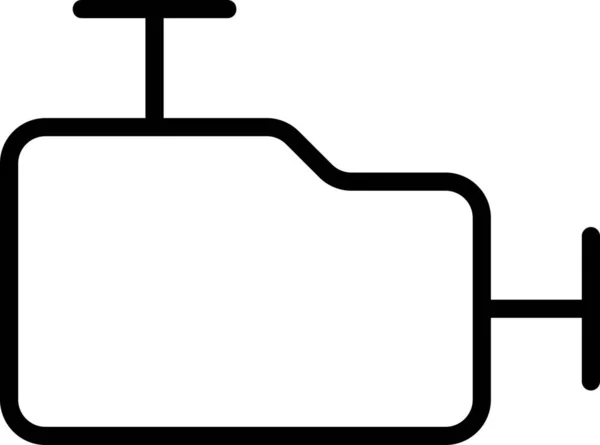 Icono Del Motor Energía Combustión Vehículos Modos Transporte Categoría — Vector de stock