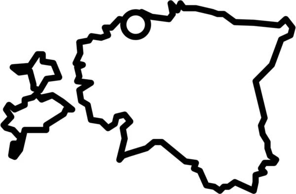Значок Столицы Республики Стиле Абрис — стоковый вектор