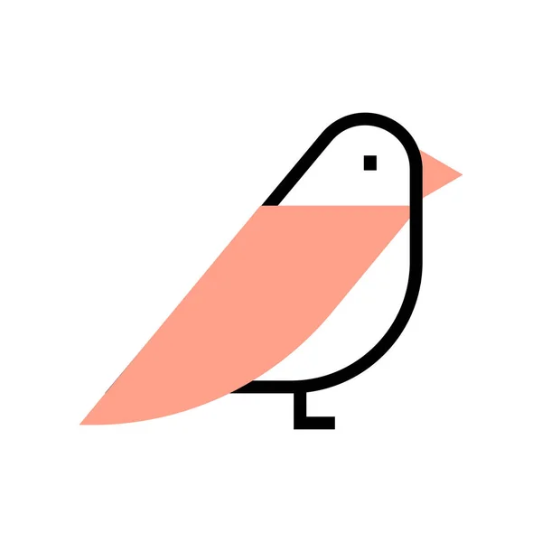 Tier Vogel Natur Ikone Umriss Stil — Stockvektor