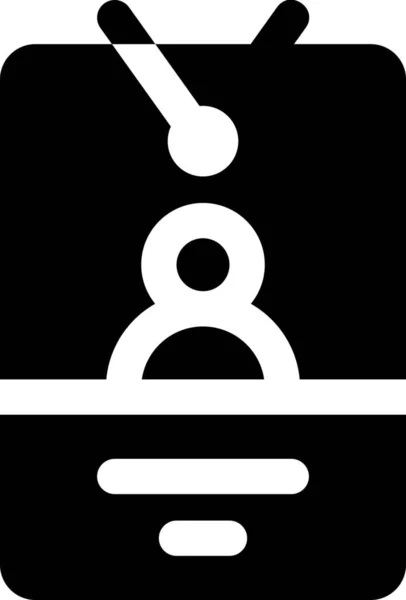 Tag Person Identität Symbol — Stockvektor