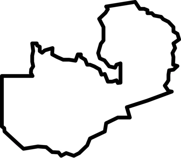 Africa Lusaka Zambia Icon Outline — стоковий вектор