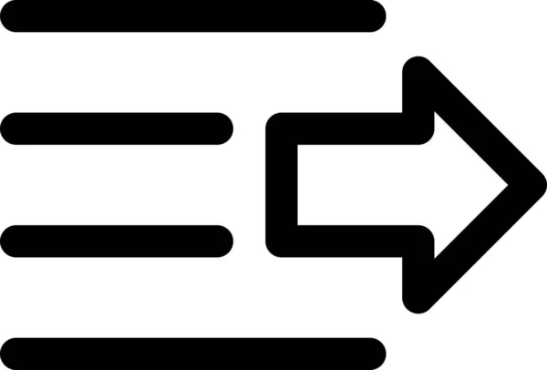 Design Vergrößert Einrückungssymbol — Stockvektor