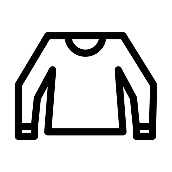 Icono Moda Traje Tela Estilo Esquema — Vector de stock