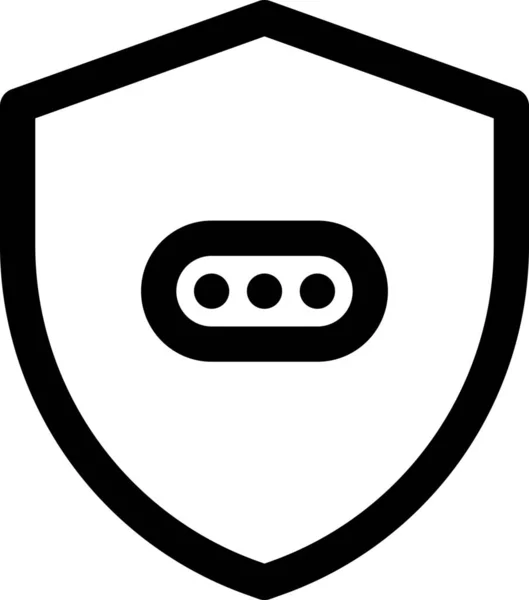 Ícone Segurança Proteção Senha Categoria Segurança Computador Internet —  Vetores de Stock