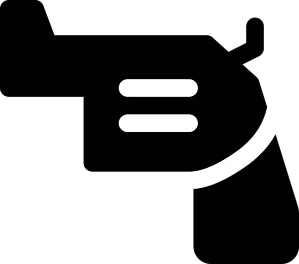 Firearm Gun Pistol Icon Culture Communities Category — Stock Vector