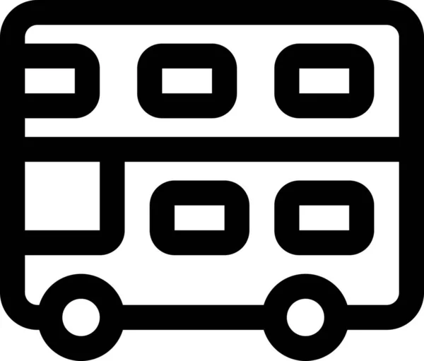 Doppelstockbus Ikone — Stockvektor