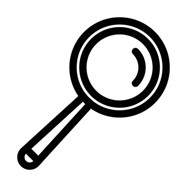 Loupe Loupe Icône Recherche Verre Dans Style Outline — Image vectorielle