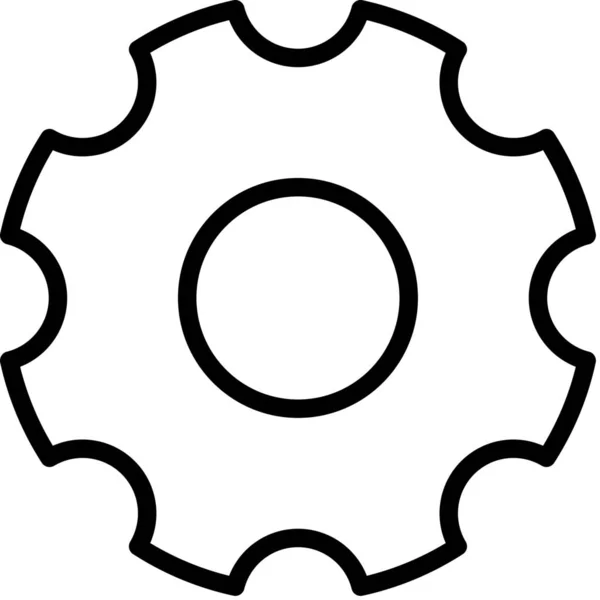 Cog Machine Mechanism Icon — Stock Vector