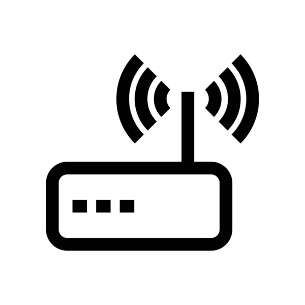 Internet Modem Router Icon Outline Style — 스톡 벡터