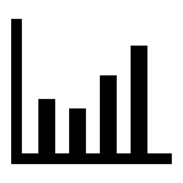 Значок Діаграми Фігури Суцільному Стилі — стоковий вектор