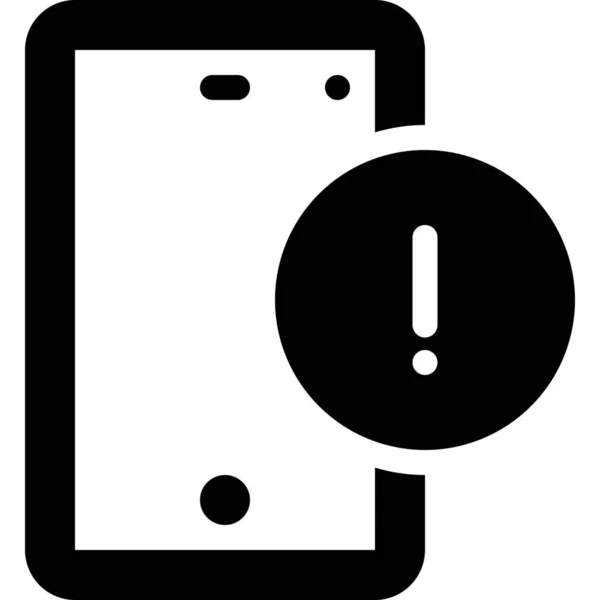 Icône Mobile Connexion Alerte Dans Catégorie Appareils Mobiles Applications — Image vectorielle