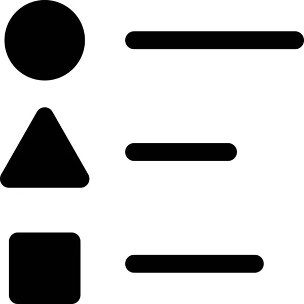 Keuze Items Lijst Pictogram — Stockvector